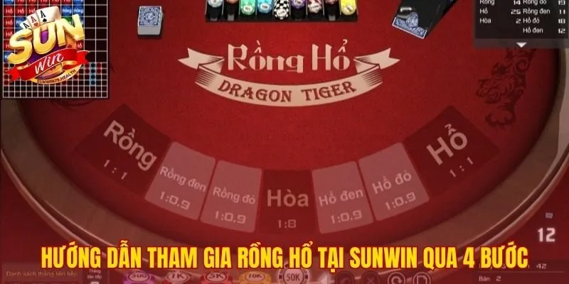Các bước tham gia chơi rồng hổ nhanh chóng